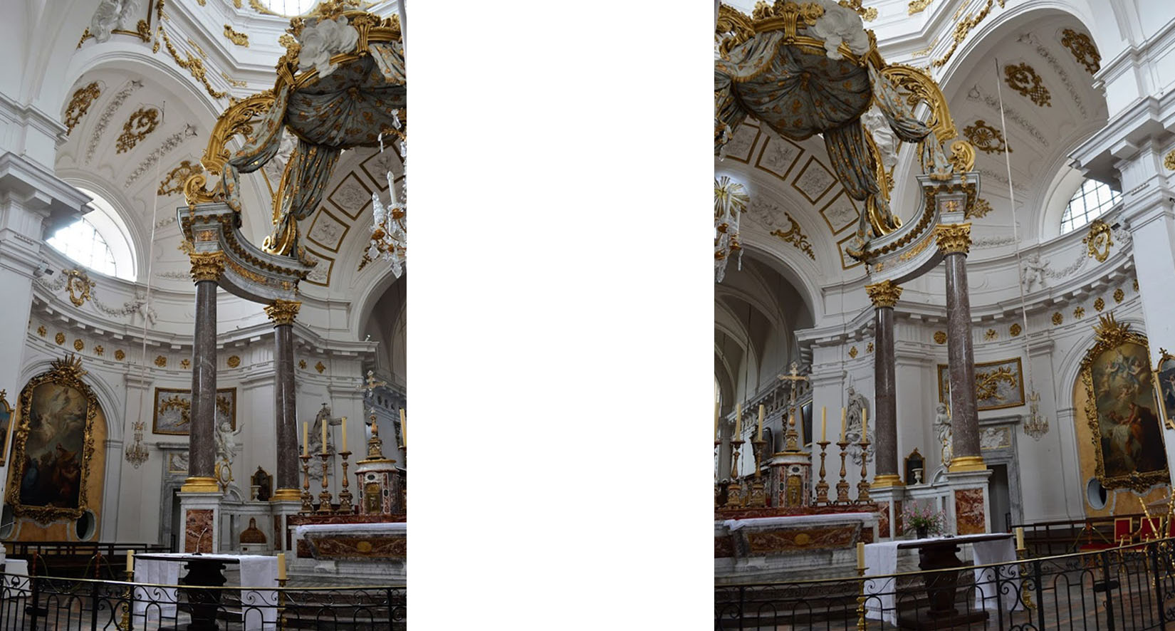 Deux vue du transept